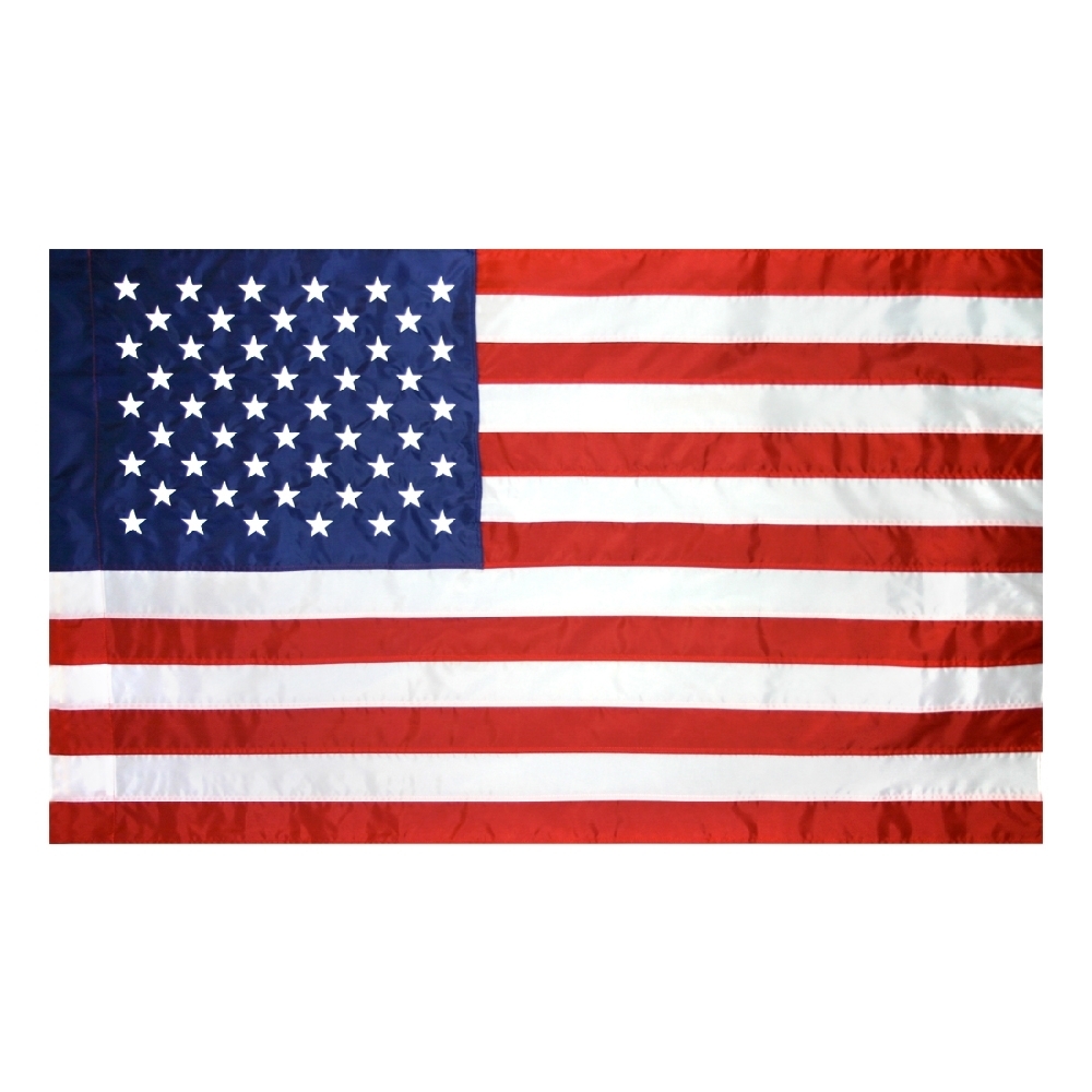 Banner American Flag with pole sleeve for house mounted poles