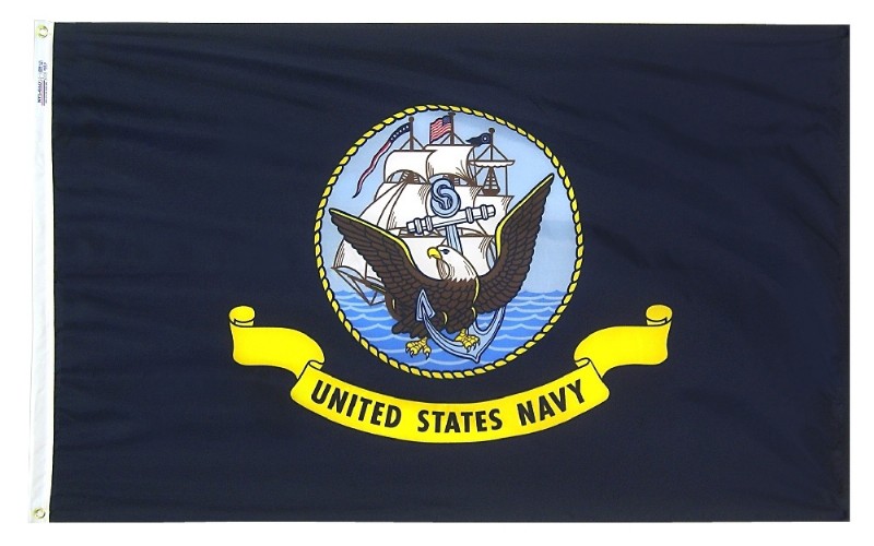 5 x 8' Nylon Navy Flag